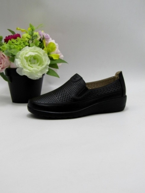 Półbuty damskie na płaskim (36-41) 8604-1 BLACK