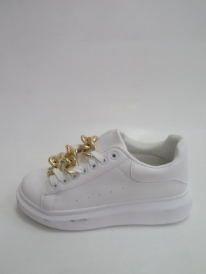 Sportowe Damskie na koturnie (36-41) 2830 WHITE