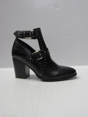 Botki damskie na obcasie (36-41) 88257 BLACK/STONE