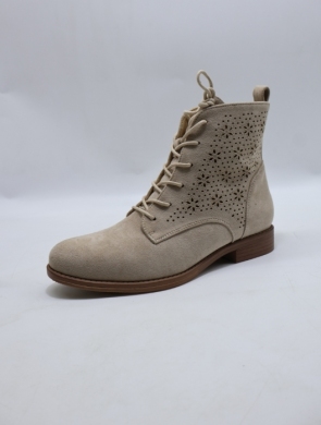 Botki damskie na płaskim (36-41) H202-3 BEIGE