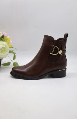 Botki damskie na płaskim (36-41) CHC319 BROWN