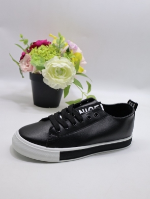 Buty sportowe damskie na płaskim (36-40) BK21 BLACK