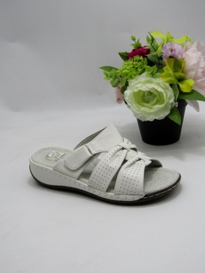 Klapki damskie na płaskim (36-42) 1208 WHITE