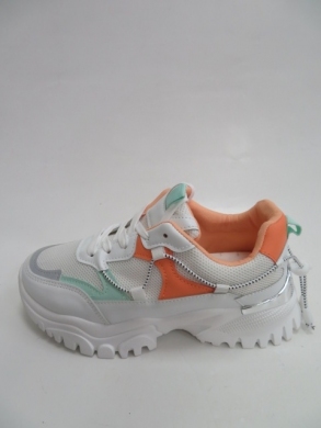 Sneakersy damskie niskie (36-41) J09-5 ORANGE