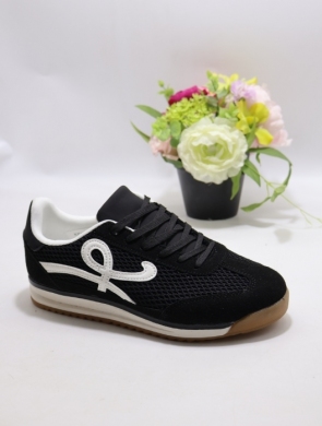 Buty sportowe damskie na płaskim (36-41) C3948 BLACK