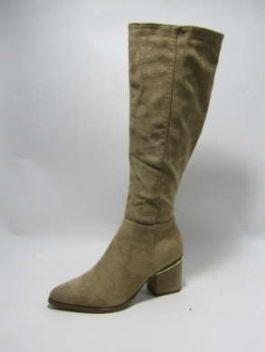 Kozaki damskie na obcasie (36-41) 00-6 KHAKI