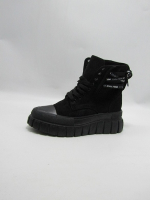 Botki damskie na płaskim (36-41) EV263 BLACK