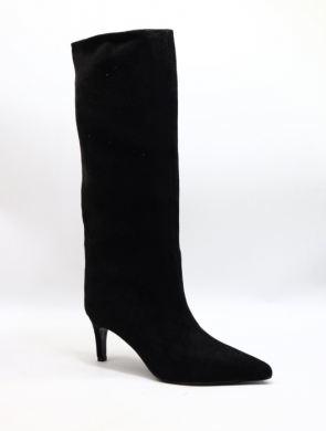 Kozaki damskie ocieplane na szpilce (36-41) LA3123 BLACK
