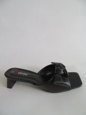 Klapki damskie na obcasie (36-41) T388 BLACK