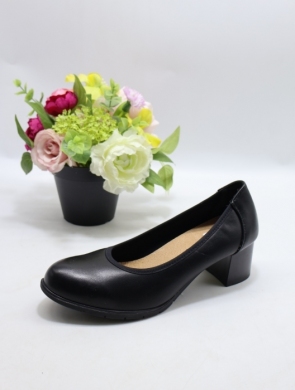 Czółenki damskie na obcasie (36-41) C352 BLACK