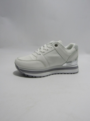 Buty sportowe damskie na płaskim (36-41) 0-918 WHITE