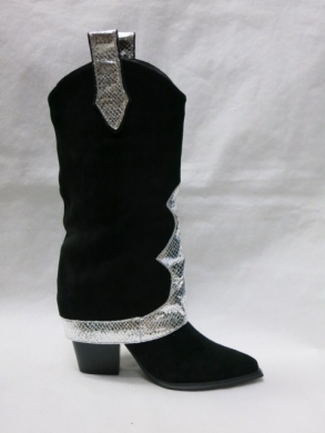 Kozaki damskie na obcasie (36-41) DE271S BLACK