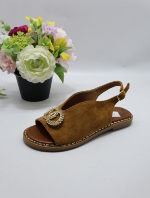 Sandały damskie na płaskim (36-41) A8228 CAMEL
