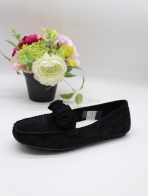 Mokasyny damskie na płaskim (36-41) 0582 BLACK