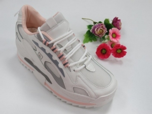 Buty sportowe damskie na płaskim (36-41) A34 WH/PINK