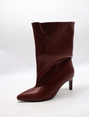 Kozaki damskie na szpilce (36-41) K686 WINE