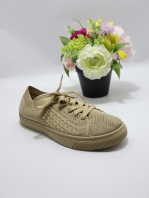 Trampki damskie na płaskim (36-41) J-13 KHAKI