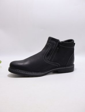 Botki męskie ocieplane (41-46) 9-924 BLACK