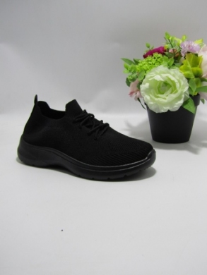 Buty sportowe damskie na płaskim (36-41) LW605 BLACK