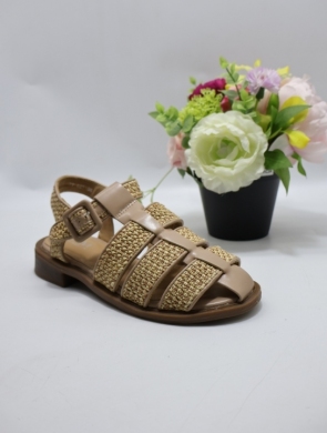 Sandały damskie na płaskim (36-41) 77-621 KHAKI