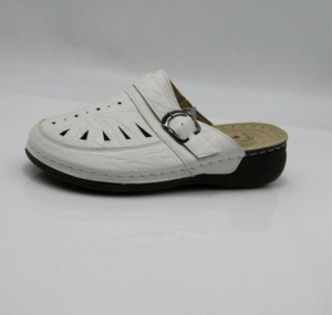 Klapki damskie na płaskim (36-41) 9902 WHITE