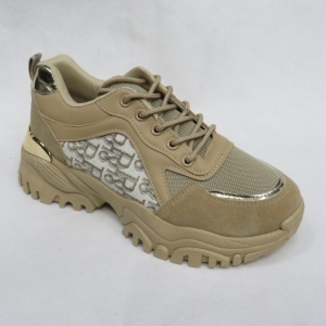 Buty sportowe damskie na płaskim (36-41) OYI-71 KHAKI