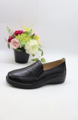 Mokasyny damskie na płaskim (36-42) 26121-1 BLACK