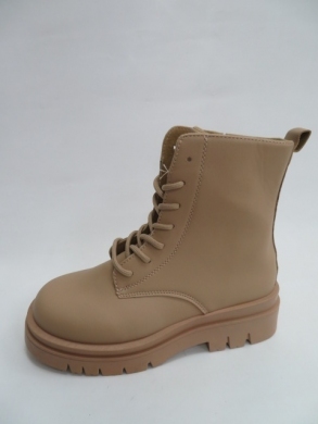 Botki damskie jesienne na płaskim (36-41) 2276 KHAKI