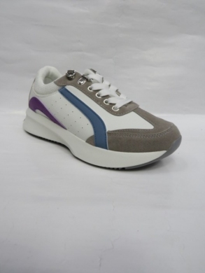 Buty sportowe damskie na płaskim (36-41) XJ-5 WHITE/PURPLE