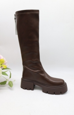 Kozaki damskie na obcasie (36-41) AM7567 BROWN