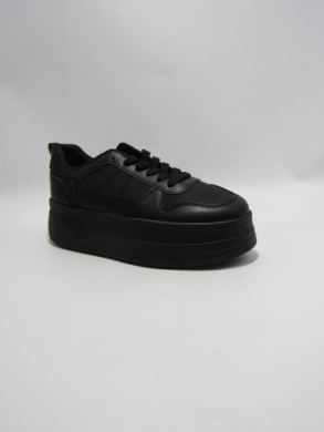 Buty sportowe damskie na płaskim (36-41) 0-1711 BLACK