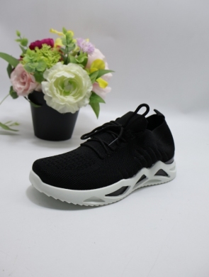 Buty sportowe damskie na płaskim (36-41) REB-K056 BLACK