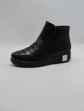 Botki damskie ocieplane na płaskim (36-42) 8154-81 BLACK