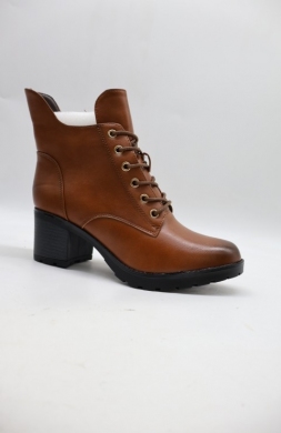 Botki damskie ocieplane na obcasie (36-41) BA-622 BROWN