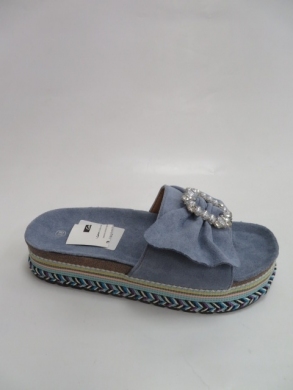Klapki damskie na płaskim (36-41) TL8-67 BLUE