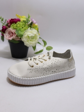 Buty sportowe damskie na płaskim (36-41) AA510 BEIGE
