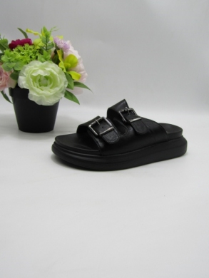 Klapki damskie na płaskim (36-41) 240045 BLACK
