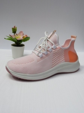 Buty sportowe damskie na płaskim (36-41) HMD60-3 WHITE/PINK