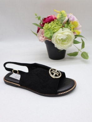Sandały damskie na płaskim (36-41) J1902 BLACK