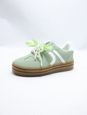 Buty sportowe damskie na płaskim (36-41) C3033 GREEN