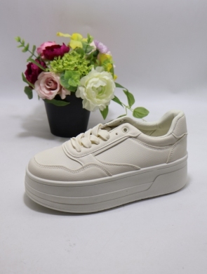 Buty sportowe damskie na płaskim (36-41) 777-16 BEIGE