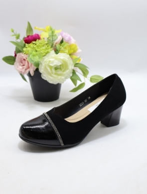 Czółenki damskie na obcasie (36-41) J-187 BLACK
