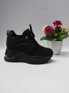 Buty sportowe damskie na koturnie (36-41) ABO-1036 BLACK