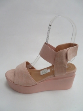 Sandały damskie na koturnie (36-41) 9011 PINK