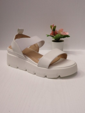 Sandały damskie na koturnie (36-41) B-9058 WHITE