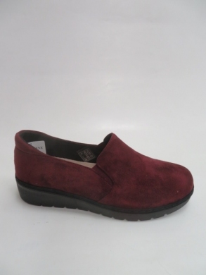 Półbuty damskie na płaskim (36-41) 22T001-SU WINE