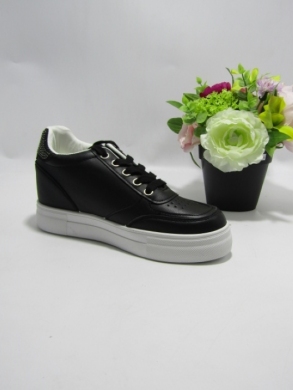 Buty sportowe damskie na koturnie (36-41) B015 BLACK