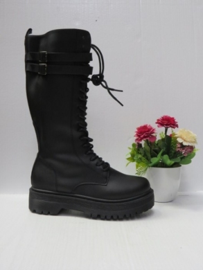 Kozaki damskie na płaskim (36-41) FDH-11 BLACK