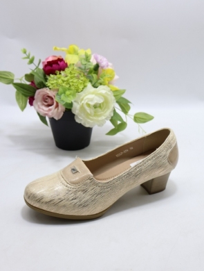 Czółenki damskie na obcasie (36-41) J-176 BEIGE