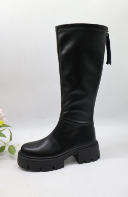 Kozaki damskie na obcasie (36-41) AM7567 BLACK